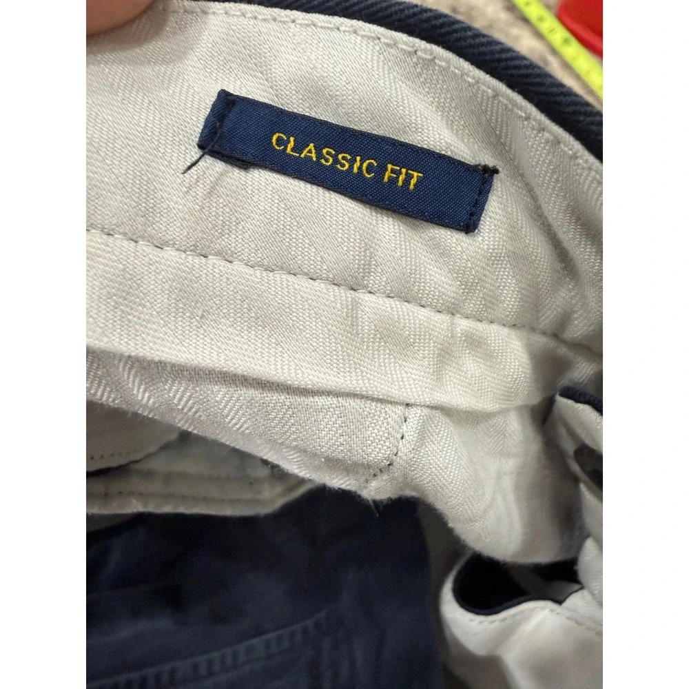 Polo Ralph Lauren‎ Mens Classic Fit Chino Pants Navy Blue 36x34 Cotton Twill